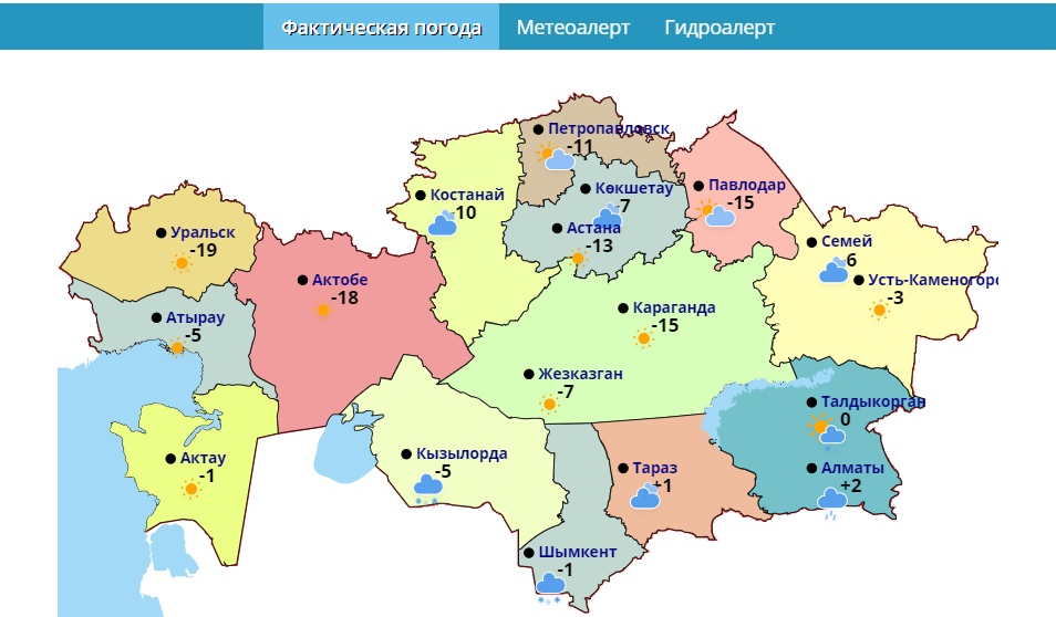 Семипалатинск на карте казахстана