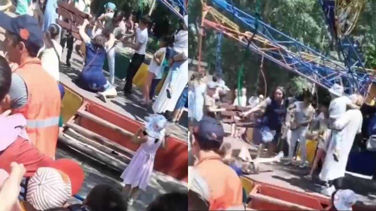 Караганда парк аттракционов. Инцидент в парке караганды. Центральный парк (караганда). Инцидент в парке караганды. Драка родителей.