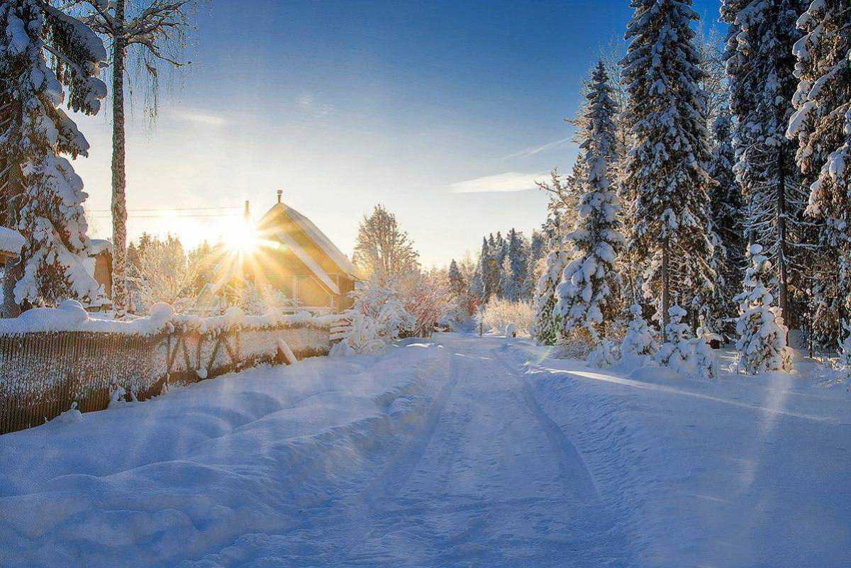 Russian winter. Зима в России. Зимнее утро. Зимние пейзажи России. Морозное утро.