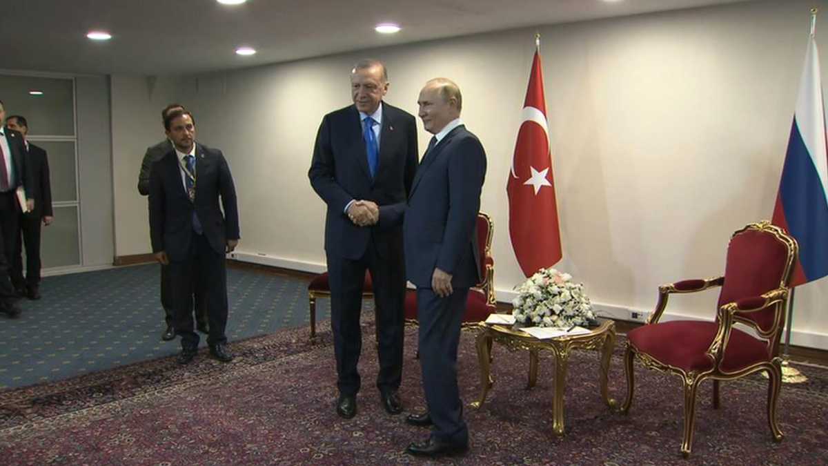 Эрдоган прилетел в Россию на переговоры с Путиным