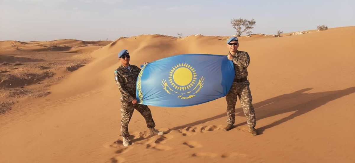 В рамках участия в миротворческой миссии ООН произведена ротация офицеров Вооруженных сил РК
