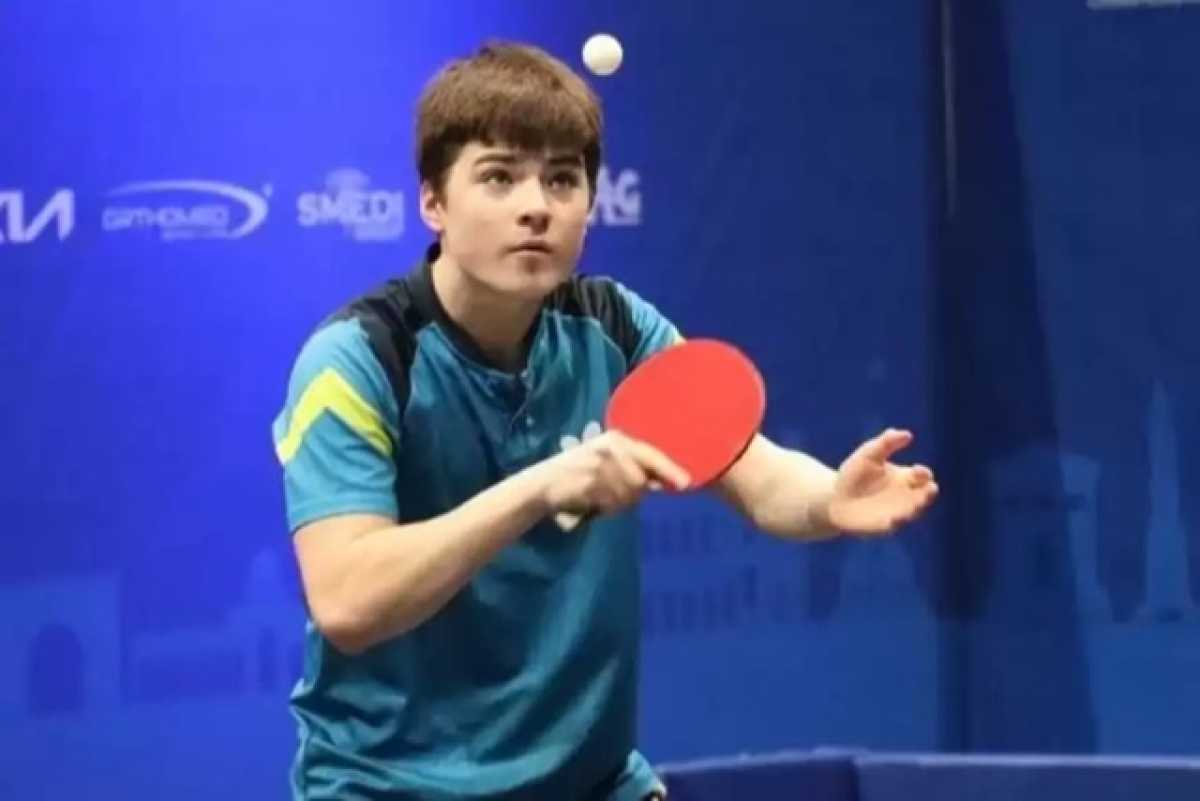 16-летний казахстанец завоевал «золото» турнира по настольному теннису в Португалии