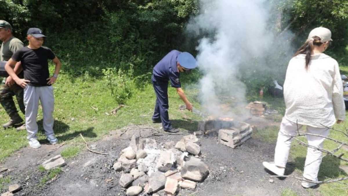 Пожарные выписали штрафы в 1,3 млн тг за костёр в Иле-Алатауском парке