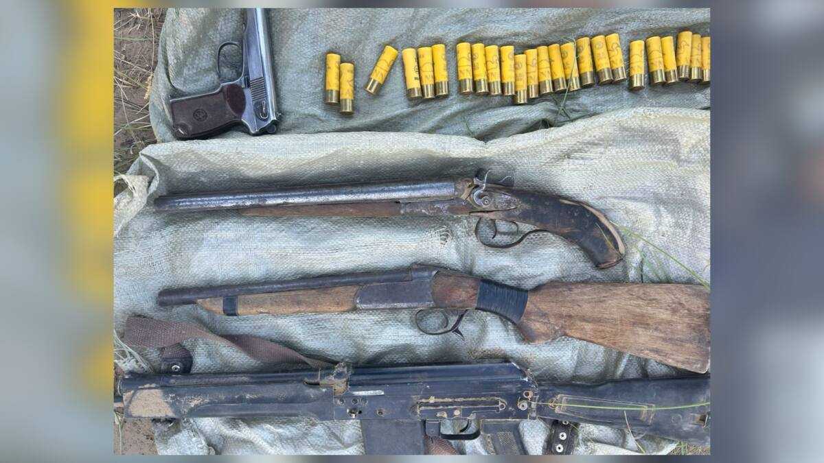 Тайник с оружием и боеприпасами нашли в Жетысуской области