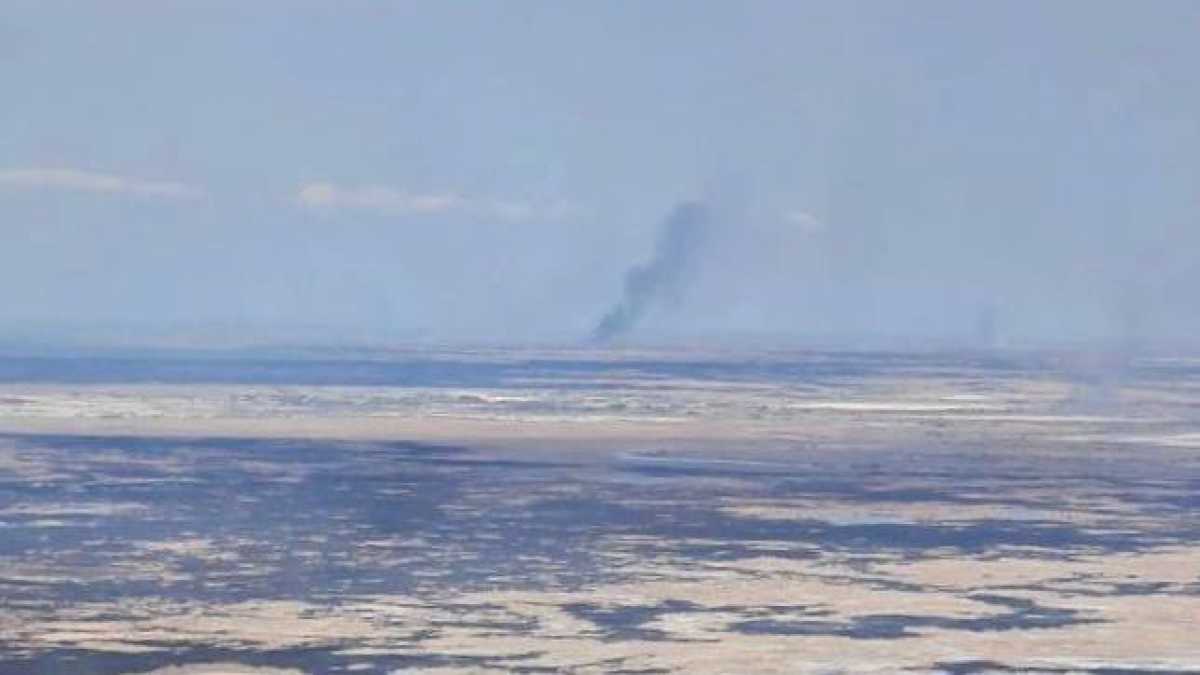 80 человек тушат пожар в Алматинской области