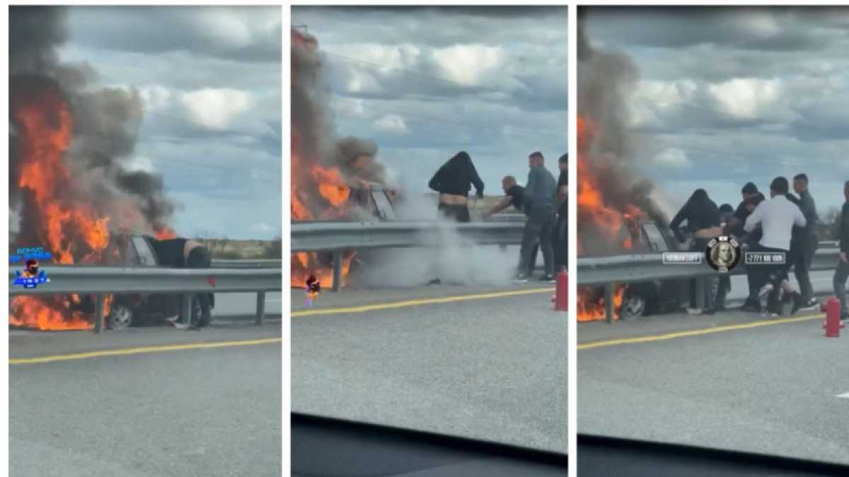 Казахстанца, спасшего человека из горящей машины, могут наказать
