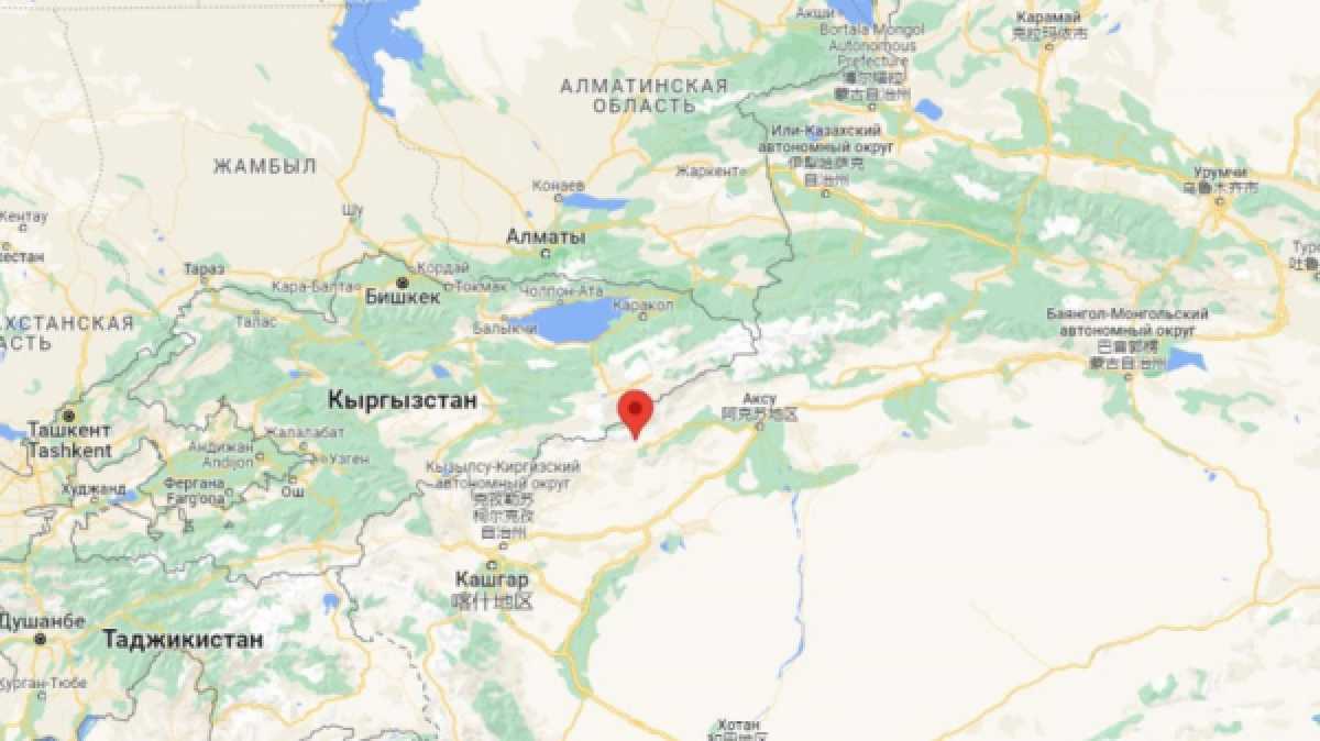 Землетрясение зафиксировали в 266 км от Алматы