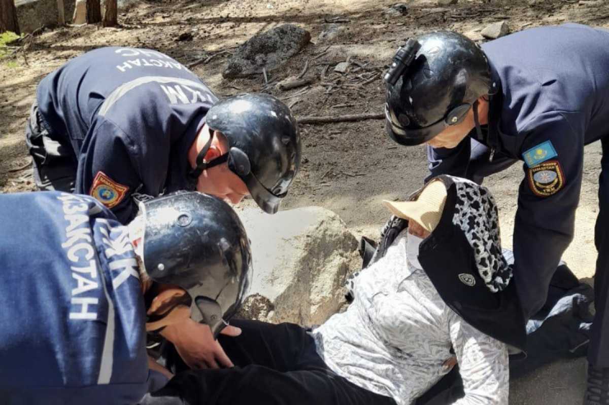 Жительницу Туркестанской области спасли в Бурабае