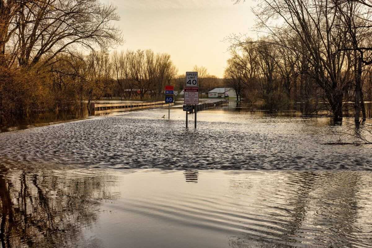 Село затопило из-за дождей в Жетысуской области