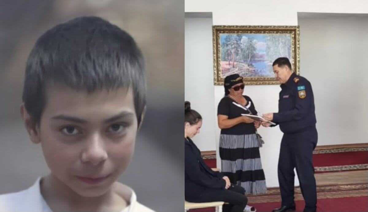 14-летнего мальчика посмертно наградили спасатели в Акмолинской области