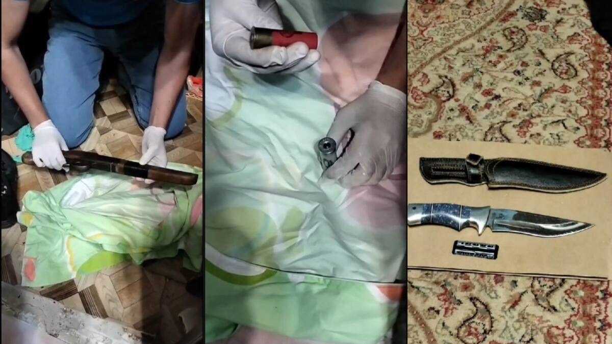 Обрез ружья, нож и патроны обнаружили в квартире у актюбинца