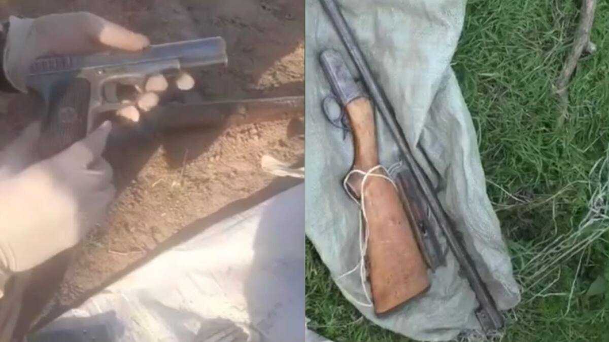 Шесть тайников с оружием обнаружили в Жамбылской области за сутки