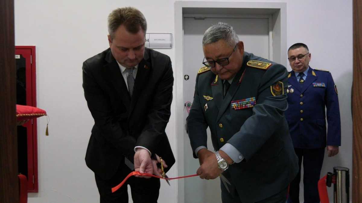 В Национальном университете обороны открыли аудиторию Вооруженных сил Республики Беларусь