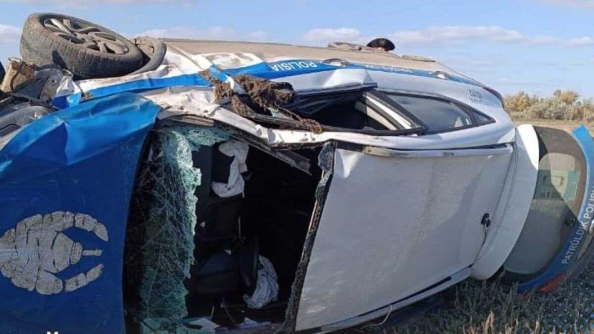ДТП с полицейской машиной в Костанайской области: установлен виновный