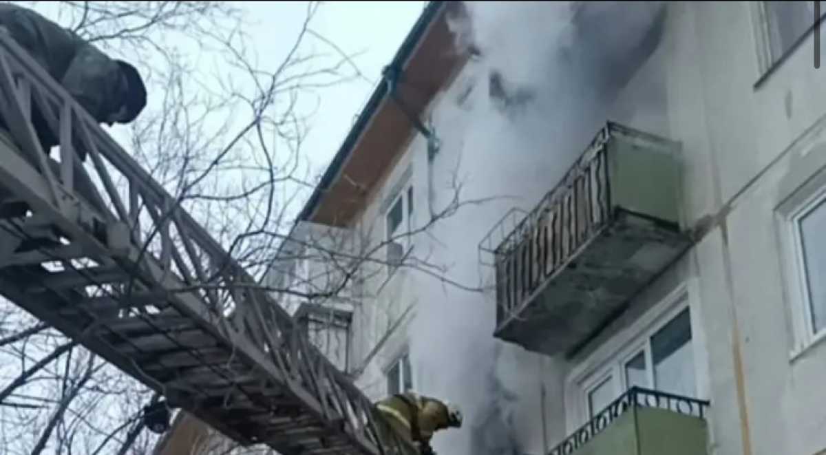 Пожарные спасли из огня двух детей в Акмолинской области