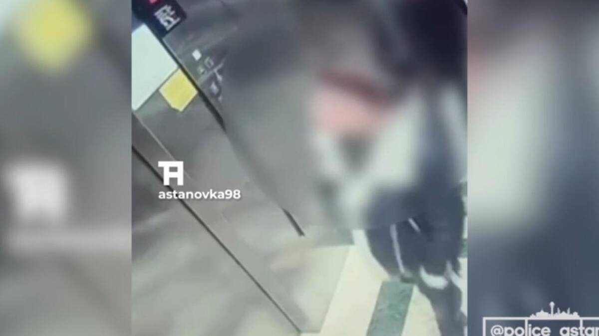 Женщина устроила погром в лифте в Астане