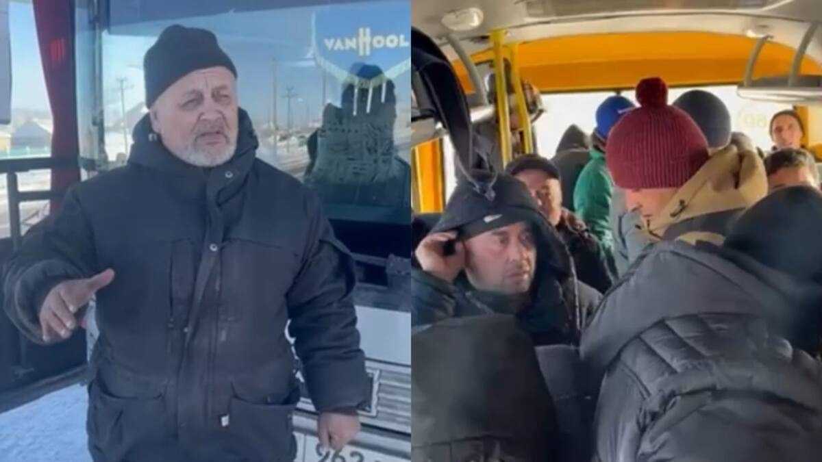 В Актюбинской области в автобусе с иностранцами замерзло топливо: спасено 39 человек