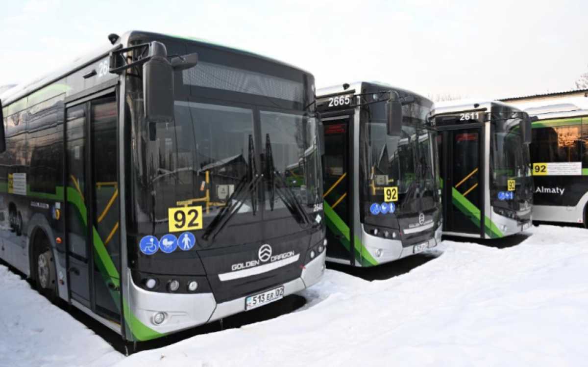 Новые автобусы запустили ещё на одном маршруте в Алматы