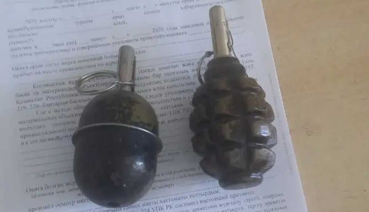 Две гранаты нашёл в мусорном контейнере житель Кокшетау