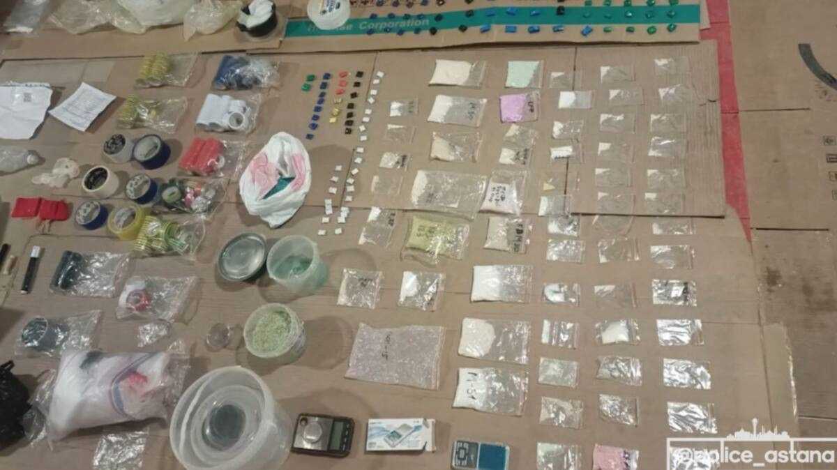 2,5 кг наркотиков изъяли у закладчика в Астане