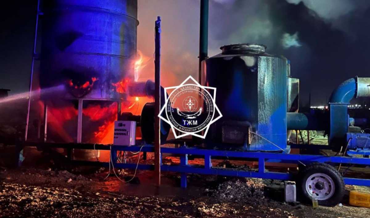 Элеватор горел в Жетысуской области