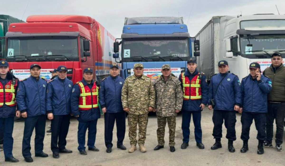 Гуманитарная помощь от Кыргызстана прибыла в Костанай и Актюбинскую область