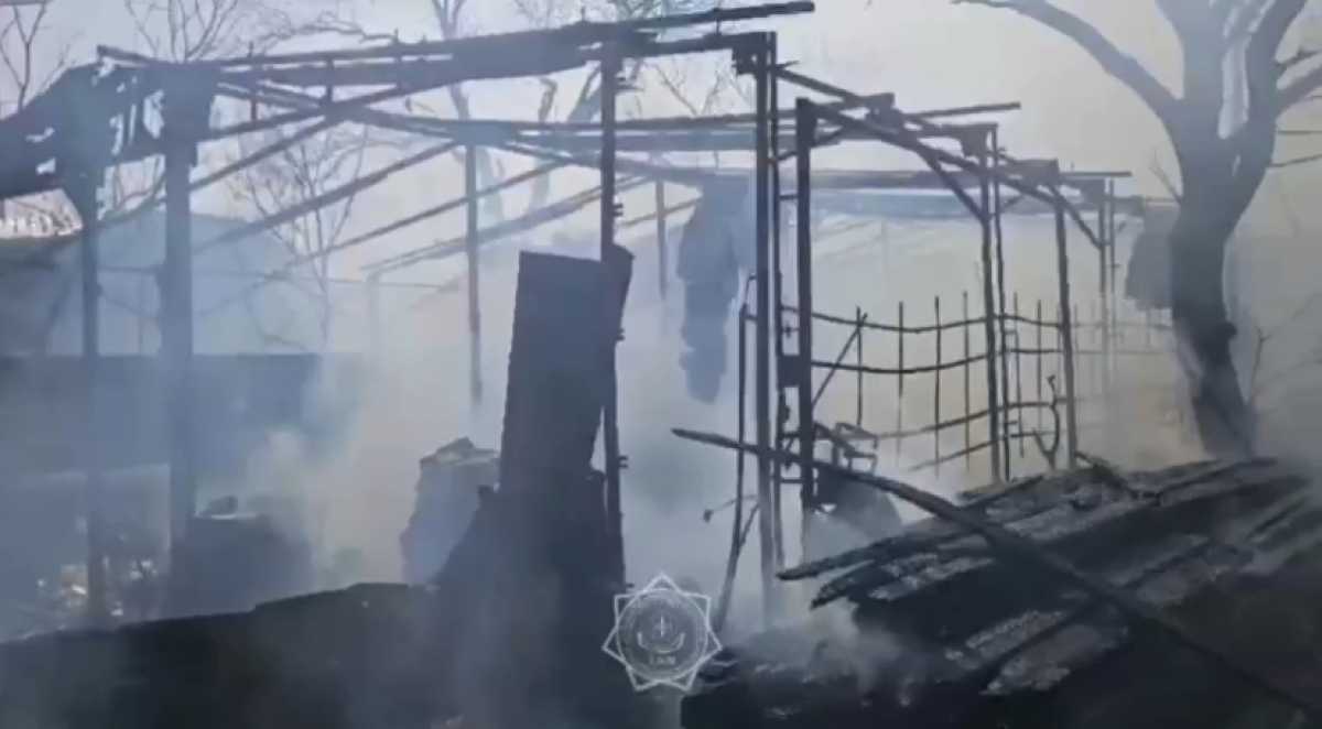 Складские помещения горели в Кызылорде