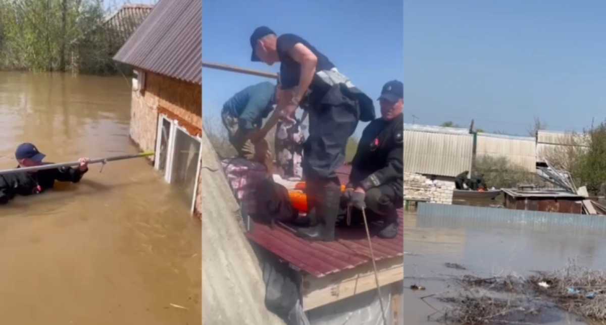 Людей экстренно эвакуируют из затопленных дач близ Уральска