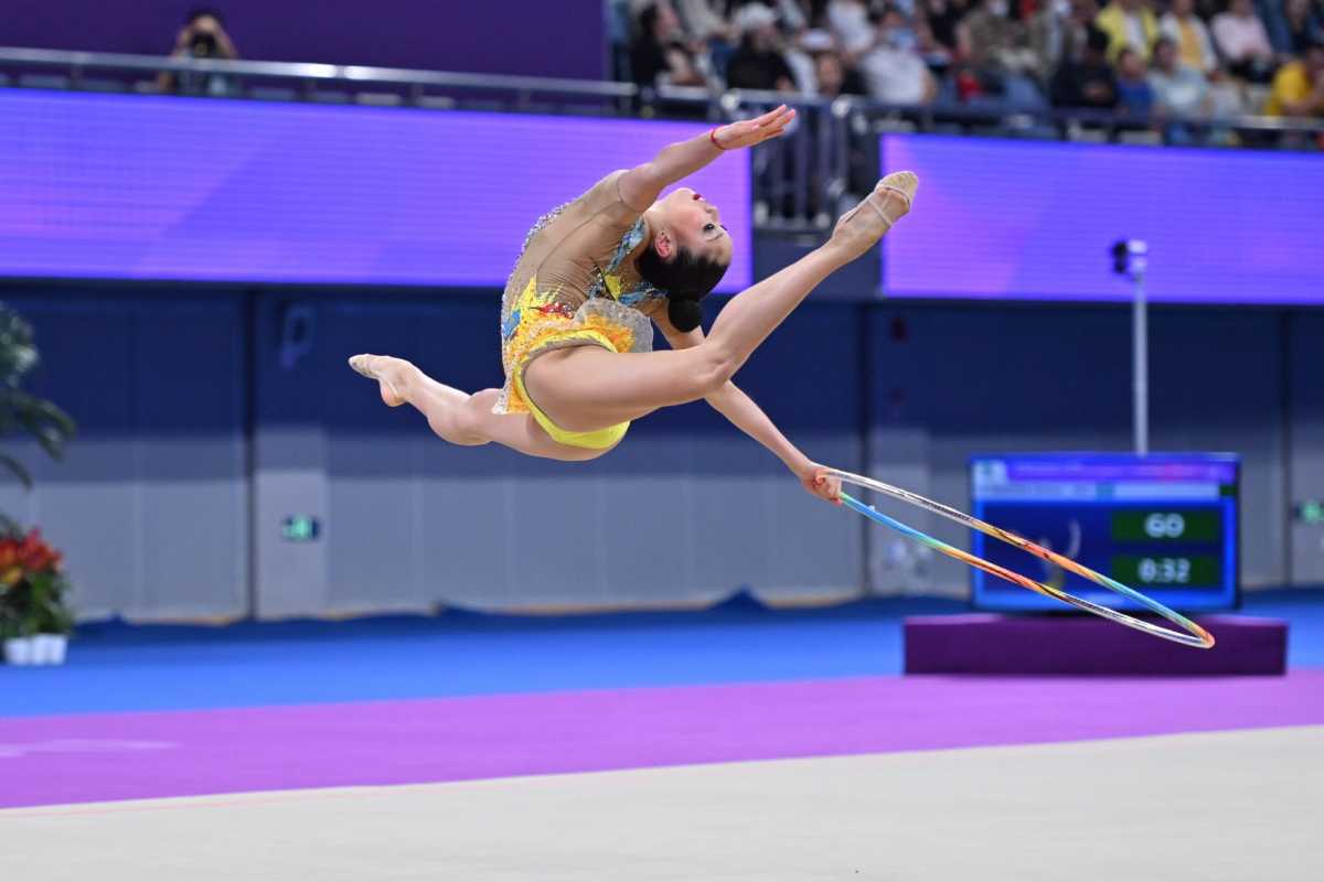 Эльжана Таниева завоевала второе «золото» чемпионата Азии по художественной гимнастике