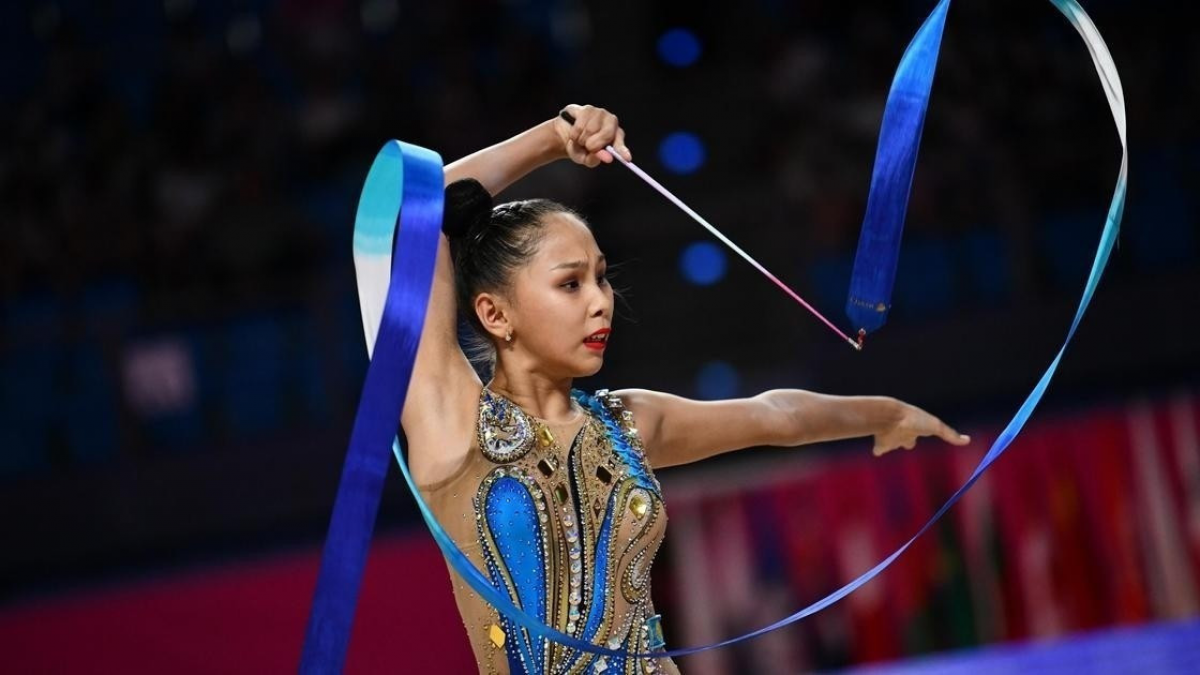 Гимнастка Айбота Ертайкызы стала чемпионкой Азии в Ташкенте