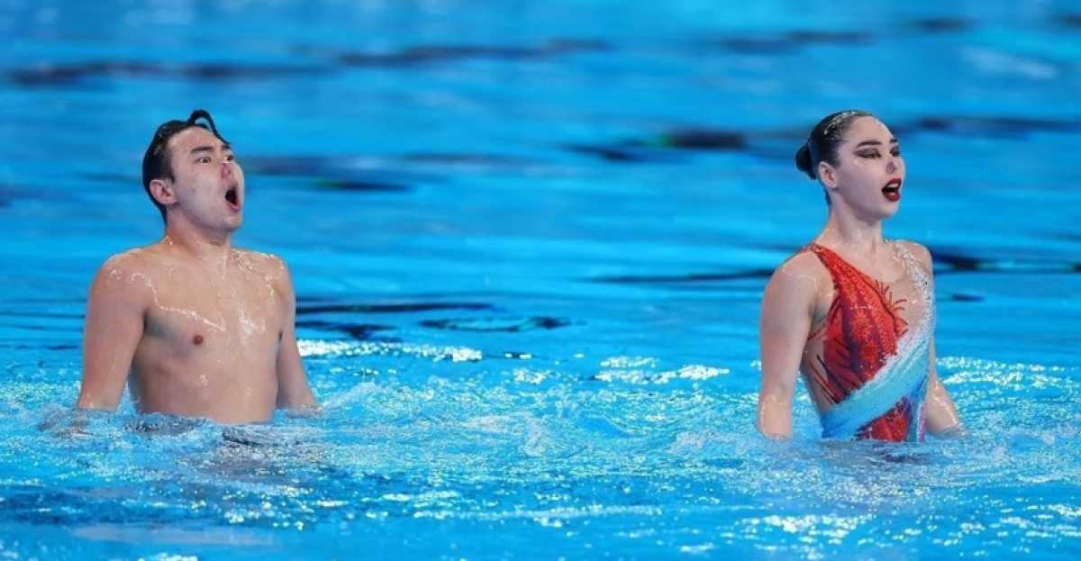 Эдуард Ким и Наргиза Болатова завоевали золотую медаль этапа Кубка мира по артистическому плаванию