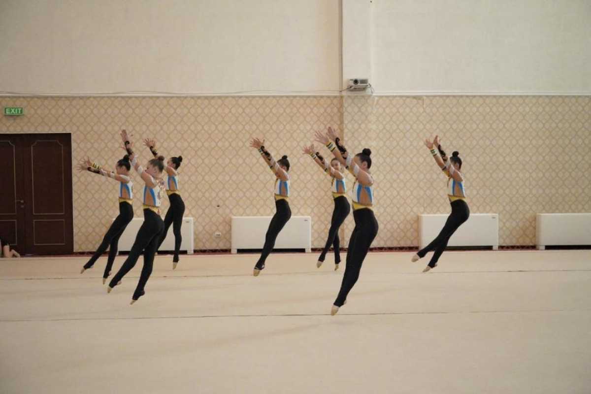 В Астане проходит чемпионат страны по групповой эстетической гимнастике