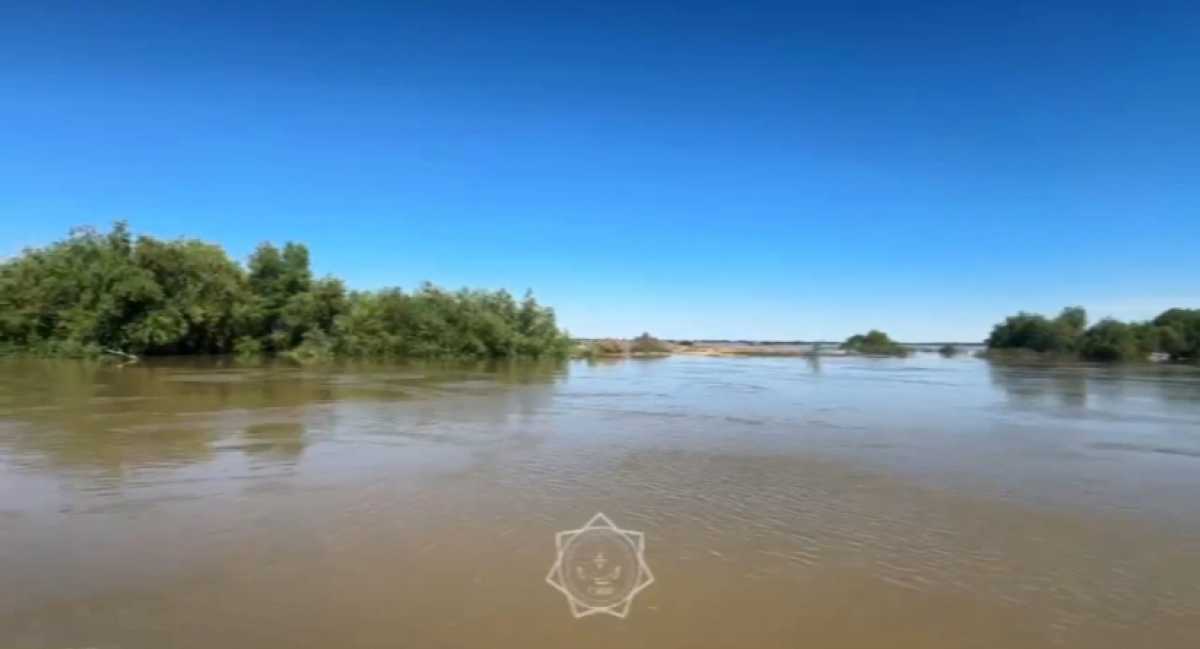 Уровень воды в реке Урал в Атырау достиг отметки в 6 метров