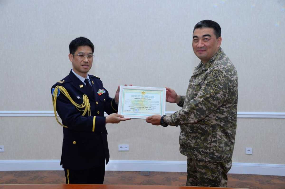 В Министерстве обороны представлен военный атташе Японии в Казахстане