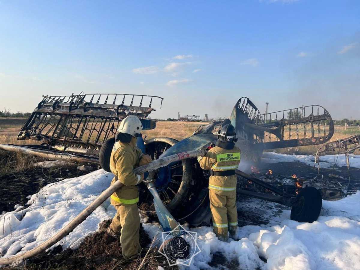 Самолёт потерпел крушение в Акмолинской области