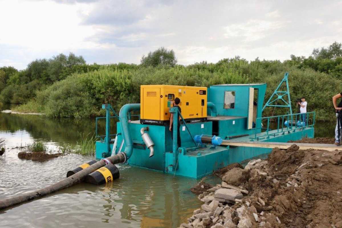 В Акмолинской области начали чистить реку Жабай