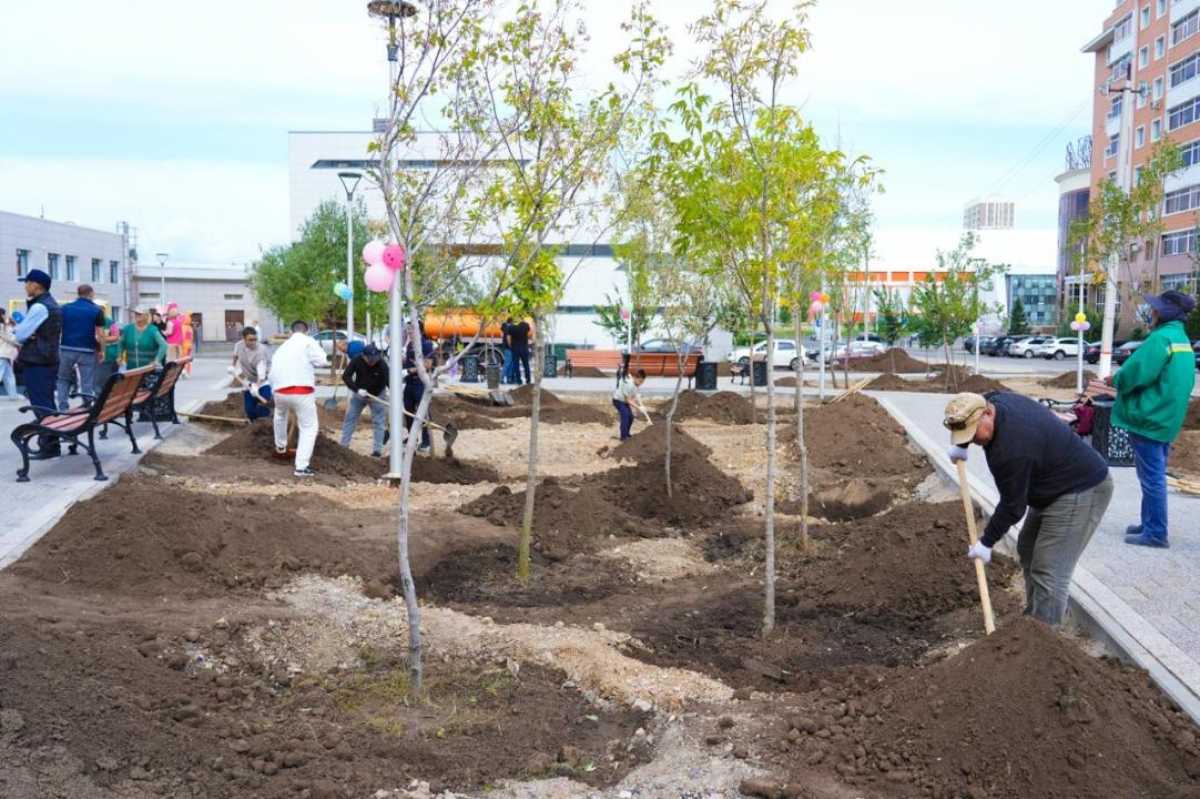 Новый сквер открыли в Астане