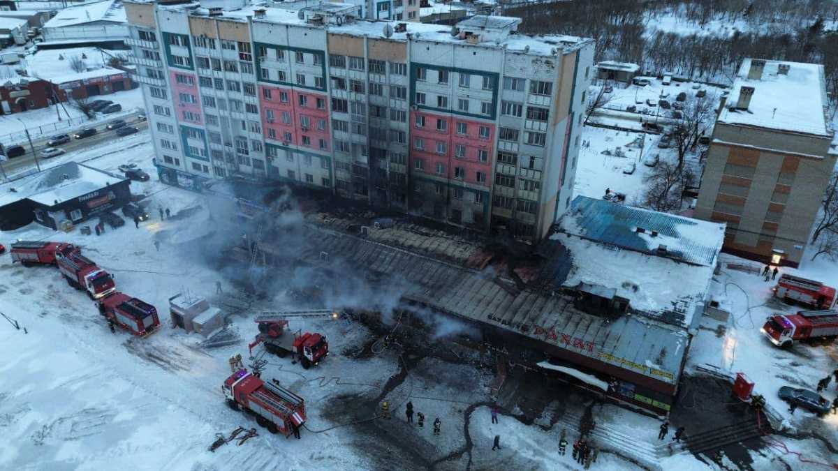 Крупный пожар в Петропавловске: полицейские обратились к горожанам