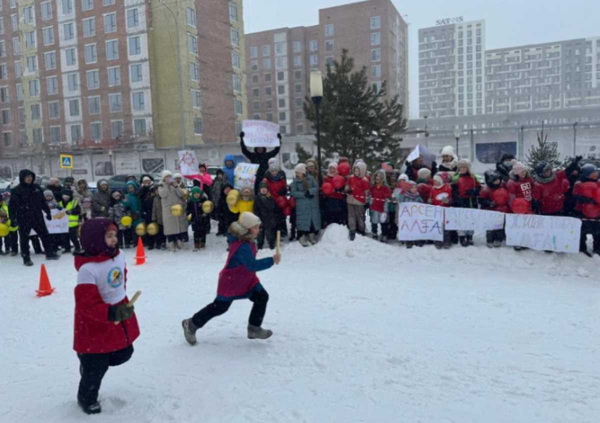 В Астане прошёл необычный спортивный конкурс среди школьников и родителей