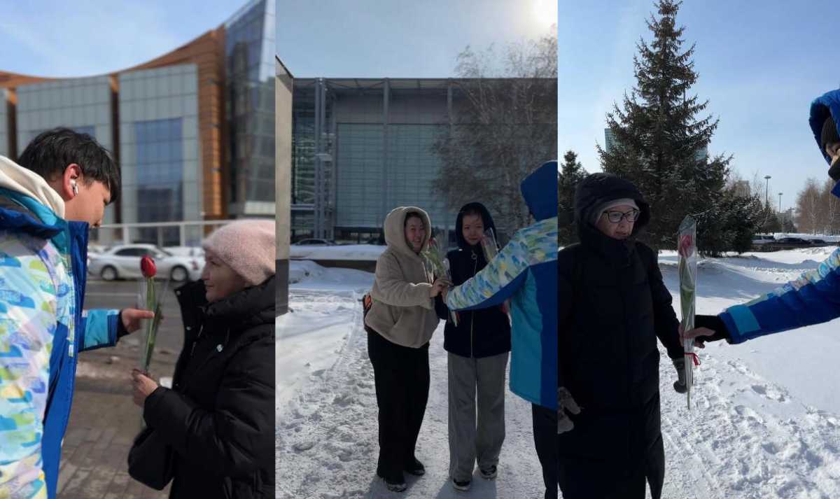 «Көктем шуағы»: волонтеры организовали праздничную акцию в Астане