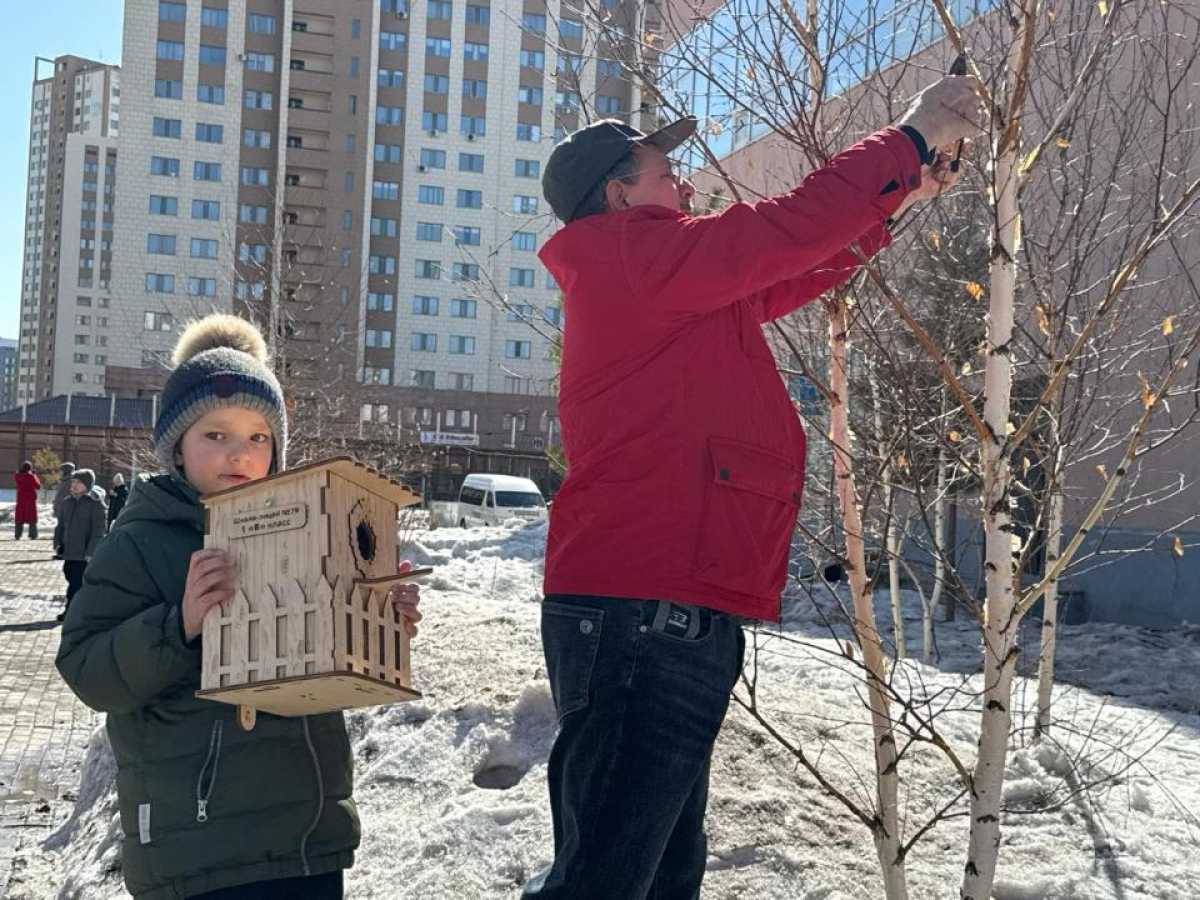 «Берегите птиц!»: в рамках акции «Таза Қазақстан» в Астане прошло особое мероприятие среди школьников