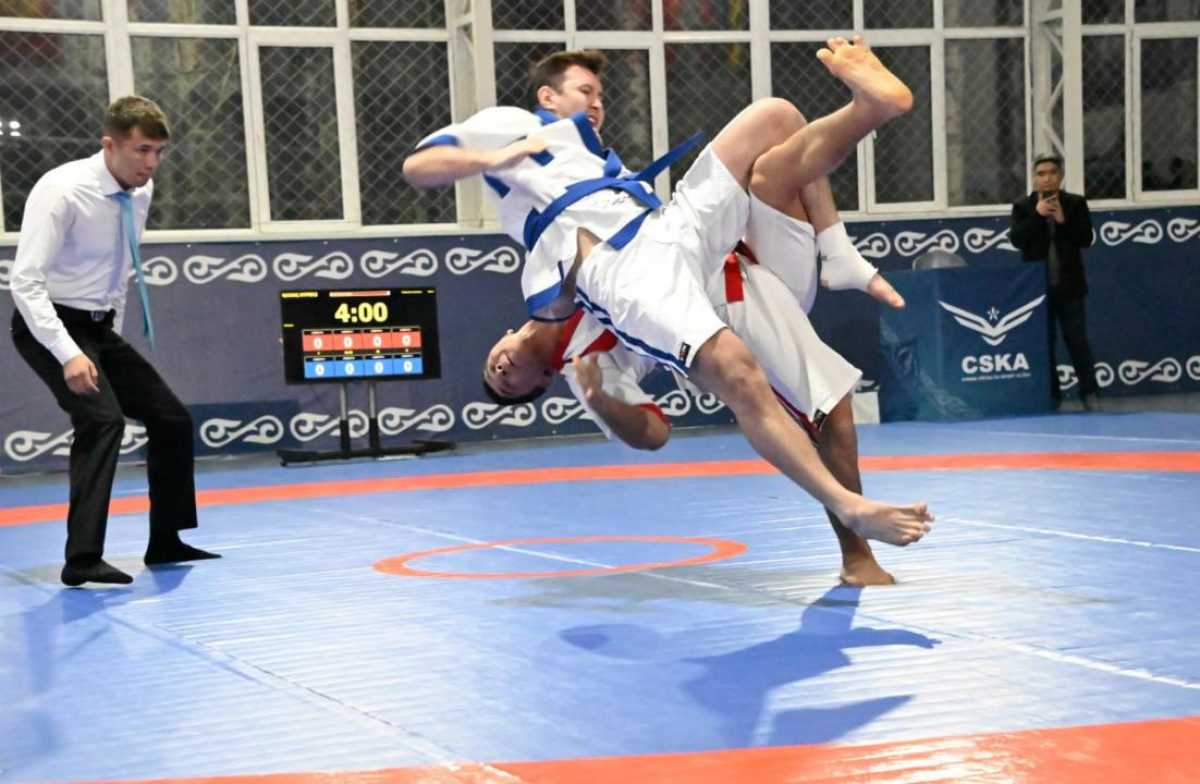 Команда ЦСКА – победитель чемпионата по қазақ күресі среди силовых структур