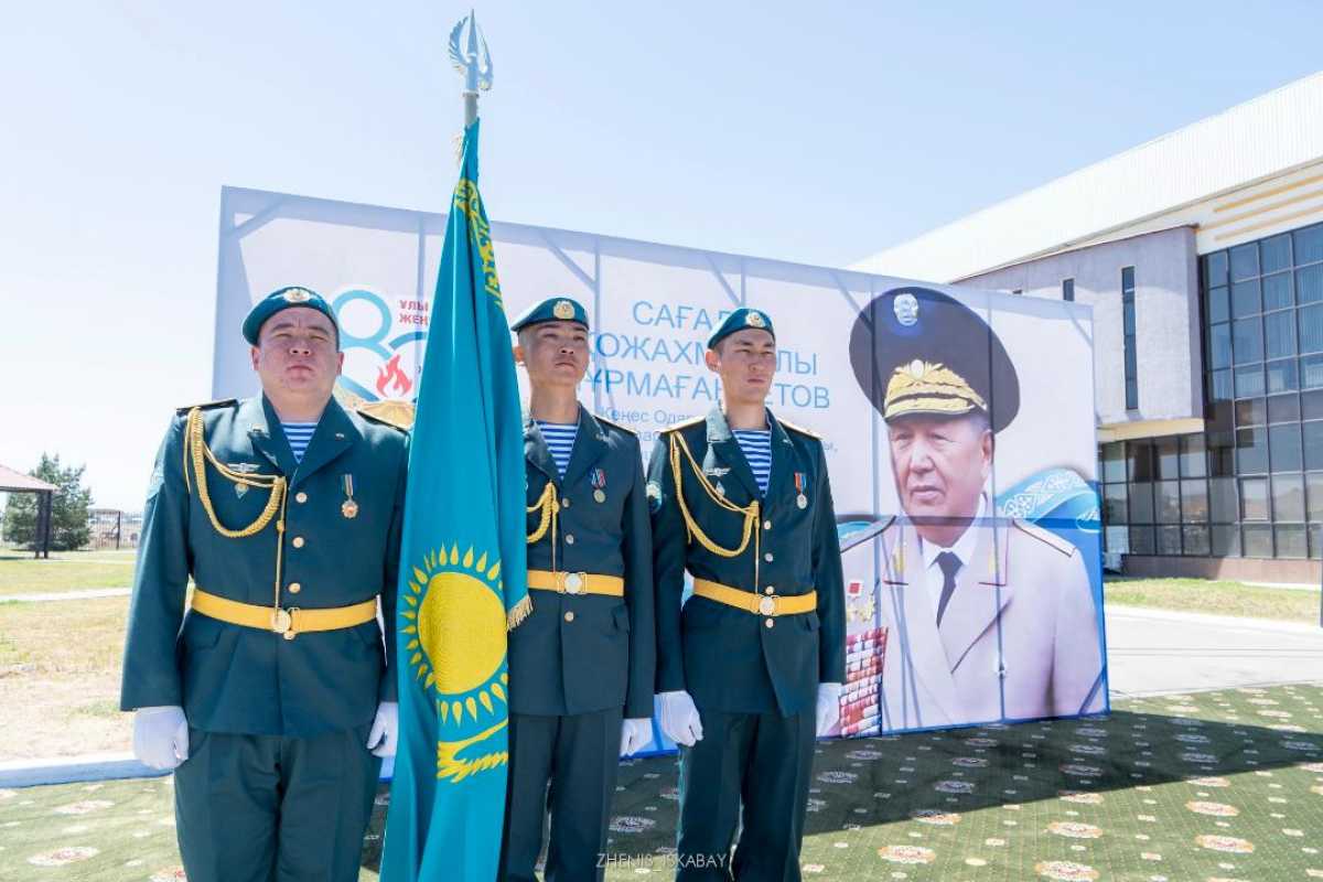 В области Жетісу одной из улиц Талдыкоргана присвоено имя Героя Советского Союза Сагадата Нурмаганбетова
