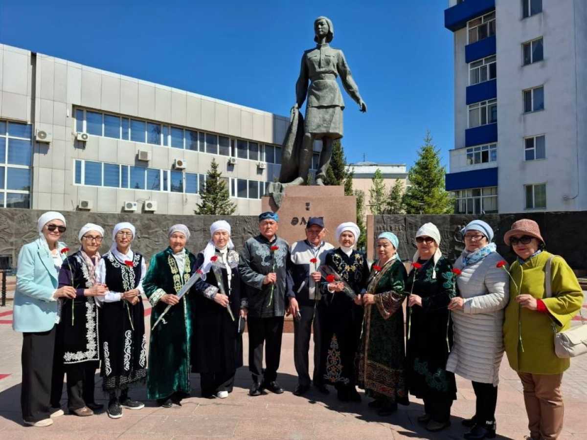 В Астане прошёл челлендж военной песни среди пенсионеров
