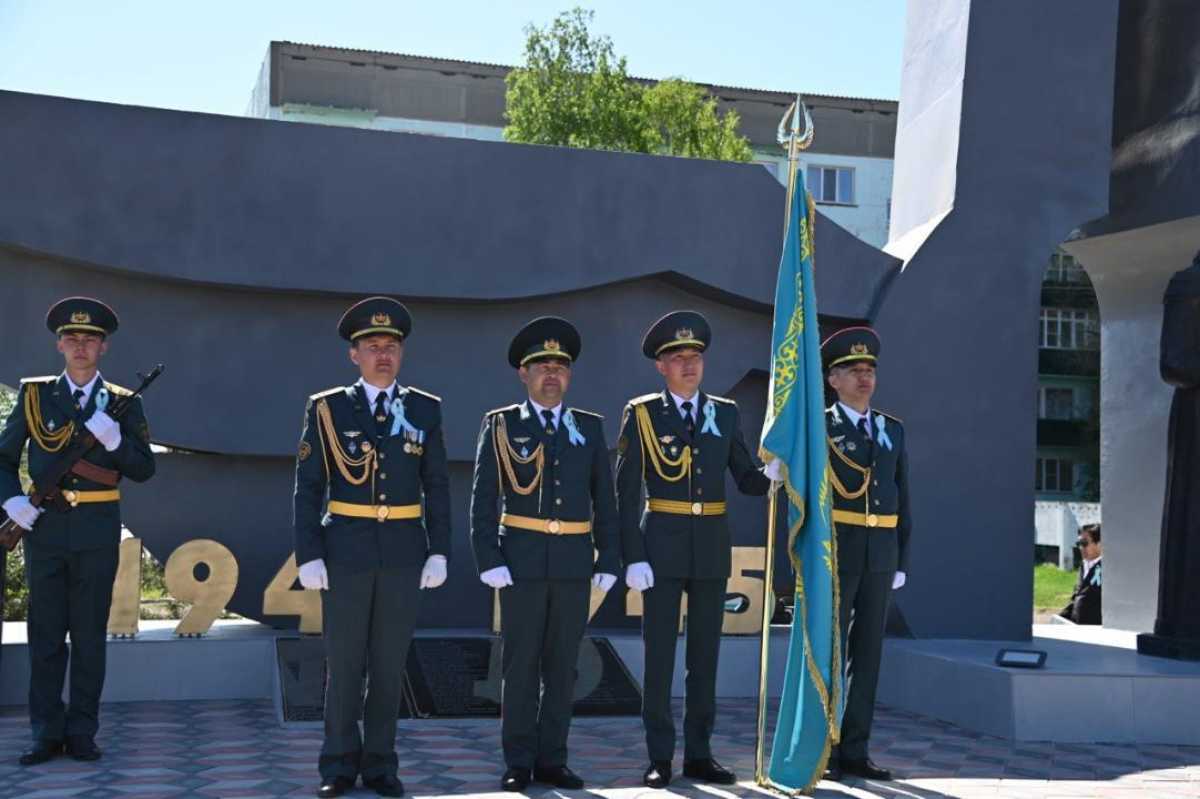 В поселке Касыма Кайсенова реконструировали Аллею Героев