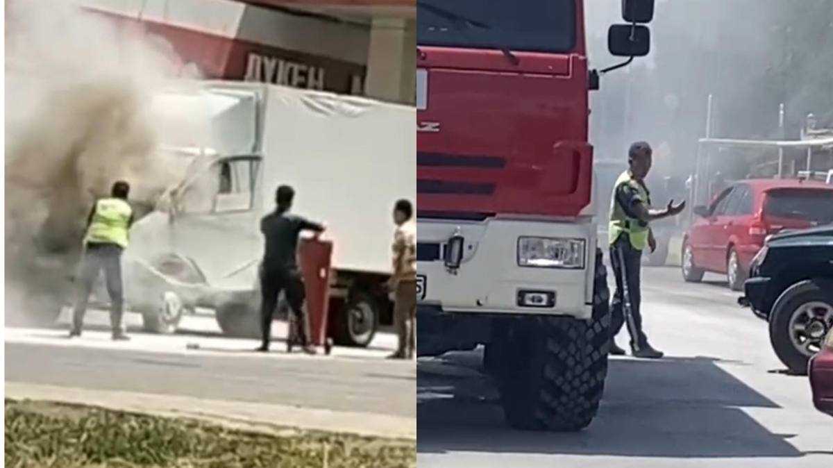 Полицейский предотвратил трагедию на автозаправке в Алматинской области