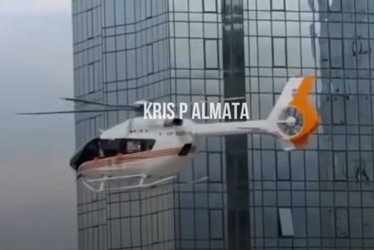 Вертолёт и скопление пожарных объяснили в ДЧС Алматы