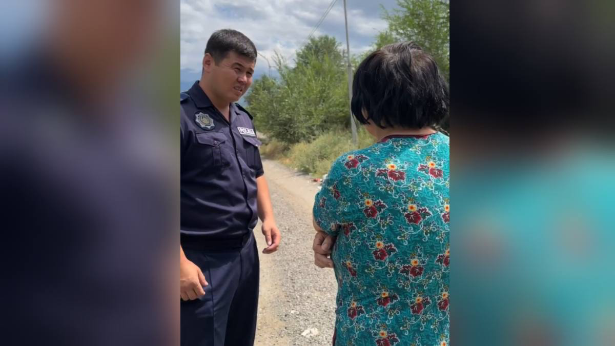 В Алматинской области полицейские спасли женщину, упавшую в реку