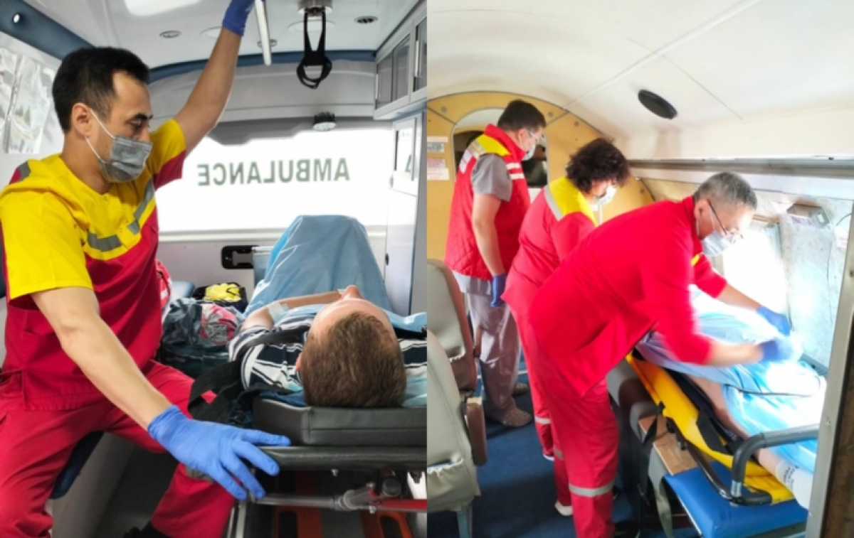 Пострадавшего врача из Костаная доставили в Астану