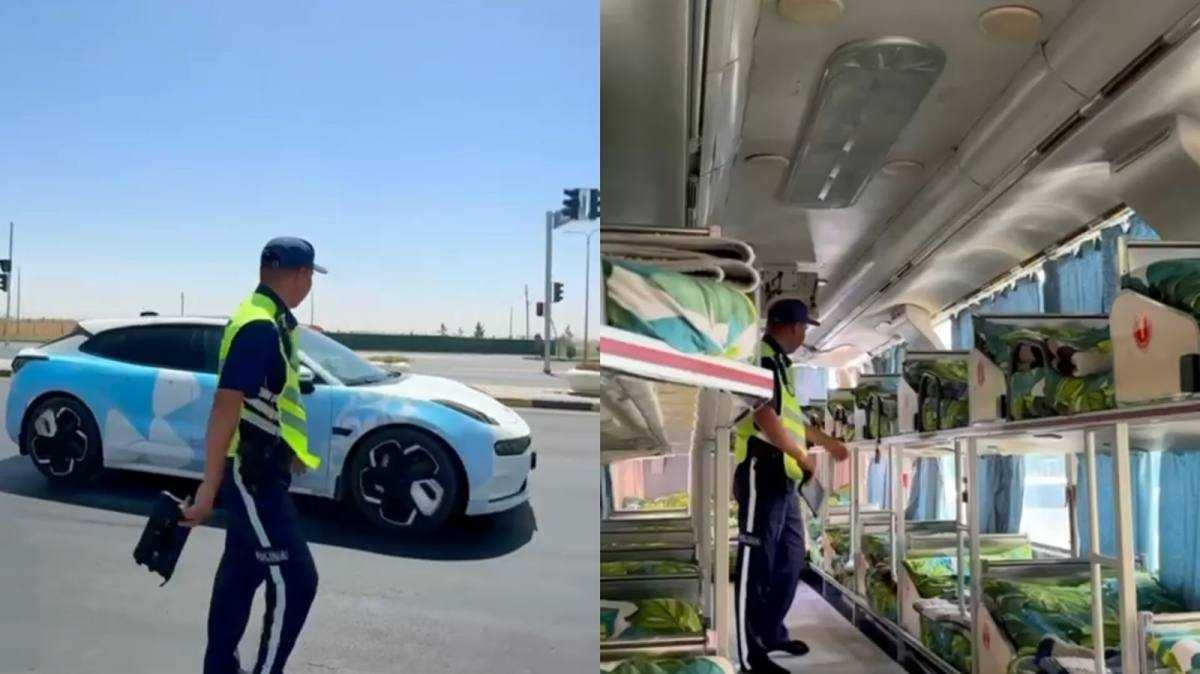 Полицейские усилили профилактику на дорогах в Туркестанской области
